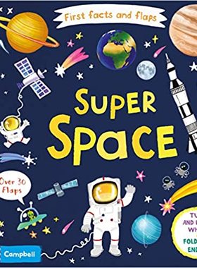 【现货】英文原版 Super Space (First Facts and Flaps)动手找事实 太空翻翻纸板书宇宙知识启蒙儿童书籍