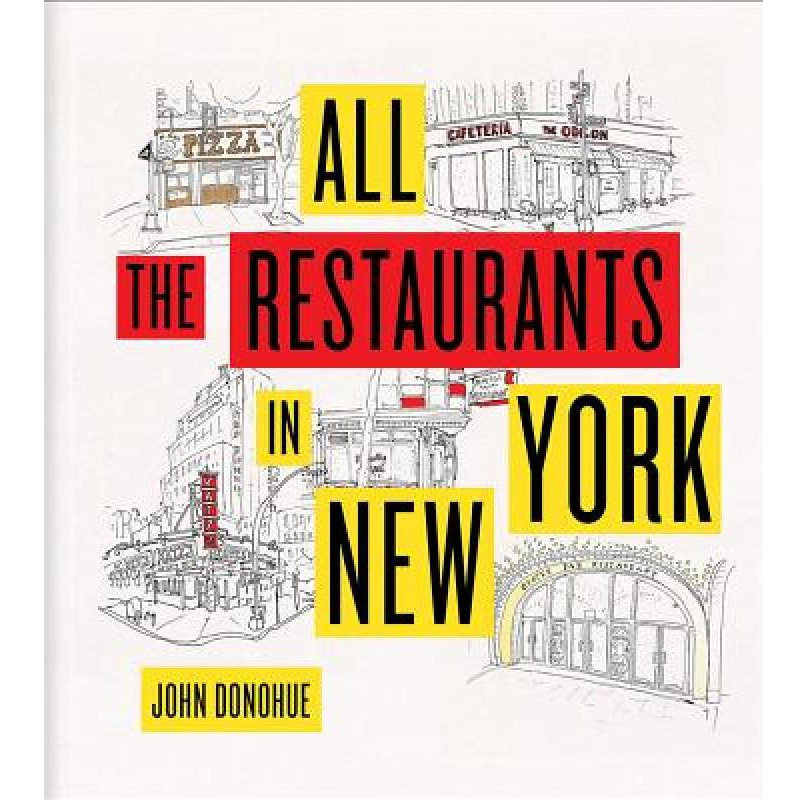【现货】英文原版 All the Restaurants in New York 生活书籍