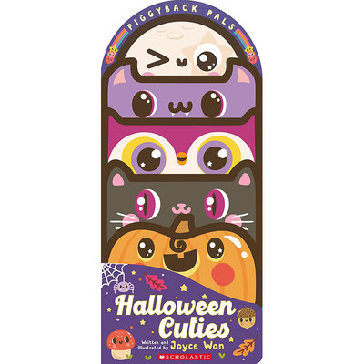 【预售】英文原版 Piggyback Pals: Halloween Cuties 骑行伙伴 万圣节小可爱 Scholastic Joyce Wan 节日故事绘本儿童插画书籍