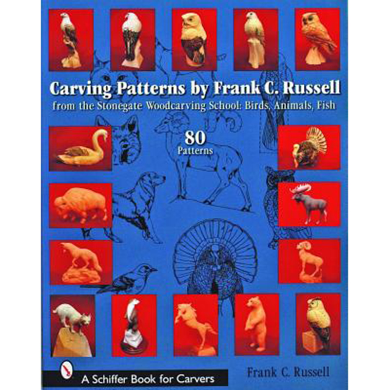 现货Carving Patterns By Frank C. Russell雕刻图案的弗兰克·c·罗素 艺术类书籍
