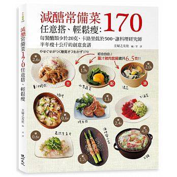 预订台版 减糖常备菜170任意搭轻松瘦家常烹饪170道主菜配菜汤品减醣低卡路里创意食谱美味瘦身料理书籍