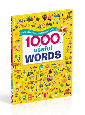 预售英文原版 1000 Useful Words DK常用英语1000词 插图字典词典词汇量积累阅读写作技能提升儿童书籍