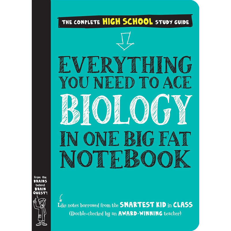 【预售】英文原版Workman Publishing Company- To Ace Biology in One Big Fat Notebook一本厚厚的笔记本中的王牌生物学书籍