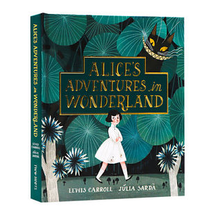 Wonderland愛麗絲夢游仙境精裝 Alices 未刪節(jié)版 精美插畫繪本故事書兒童書籍 Adventures 現(xiàn)貨英文原版