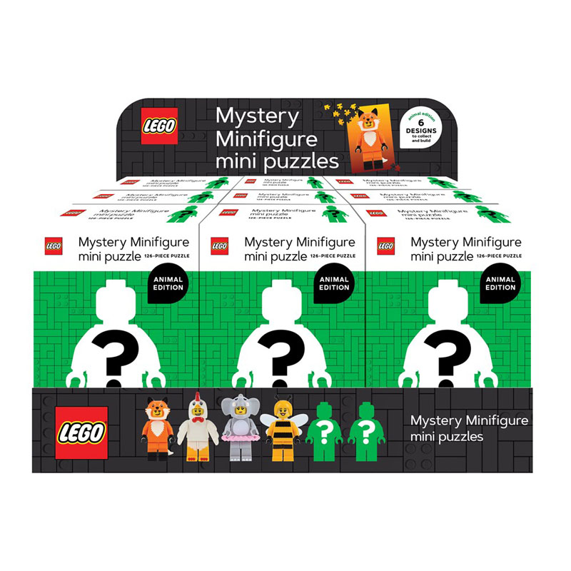 【预售】英文原版LEGO Mystery Minifigure Puzzles Animal Edition 12 Copy CDU乐高神秘迷你人物拼图动物版12拼图游戏书籍