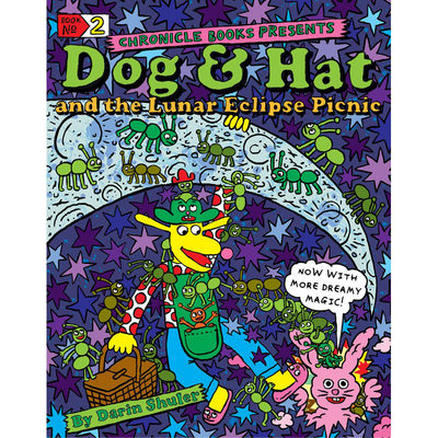 【预售】英文原版Dog & Hat and the Lunar Eclipse Picnic绿帽狗和月食野餐Chronicle Darin Shuler儿童插画故事书籍