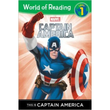 现货英文原版 World of Reading This is Captain America Level1阅读世界这是美国队长1科幻冒险小说儿童书籍-封面