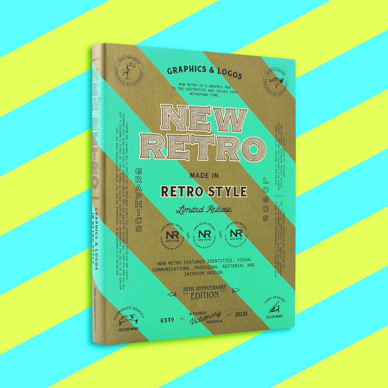 anniversary   新复古风格怀旧色彩平面图形标识包装平面设计书籍