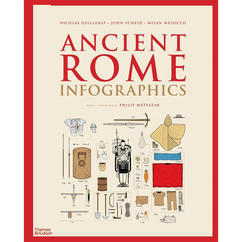 预订英文原版ancient rome  infographics 古罗马信息图解 古罗马历史