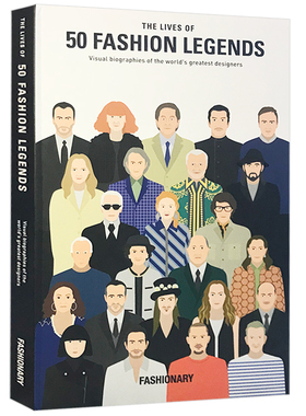 【现货】The Lives of 50 Fashion Legends  50个时尚传奇的生活 Fashionary50位设计大师时尚服饰设计品牌创始者事迹书籍