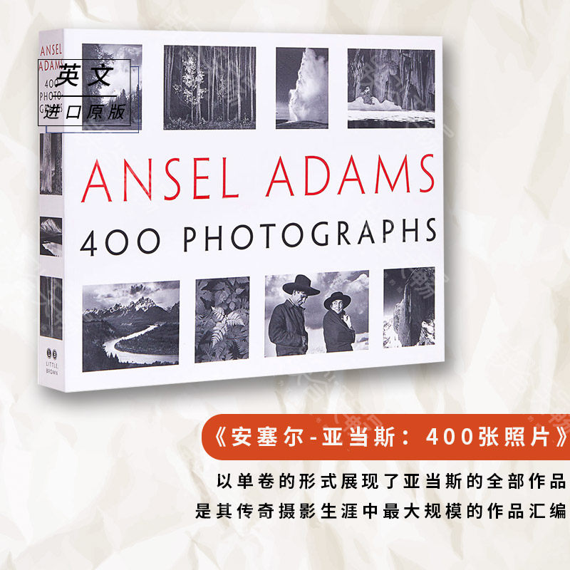 预订英文原版 ansel adams 400 photographs  安塞尔亚当斯400照