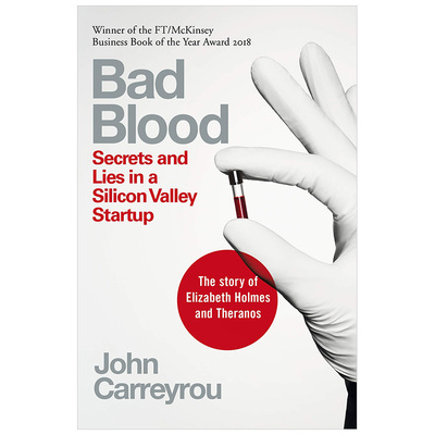 【现货】英文原版 Bad Blood 坏血硅谷一家初创公司的秘密和谎言 比尔盖茨推荐商业书籍