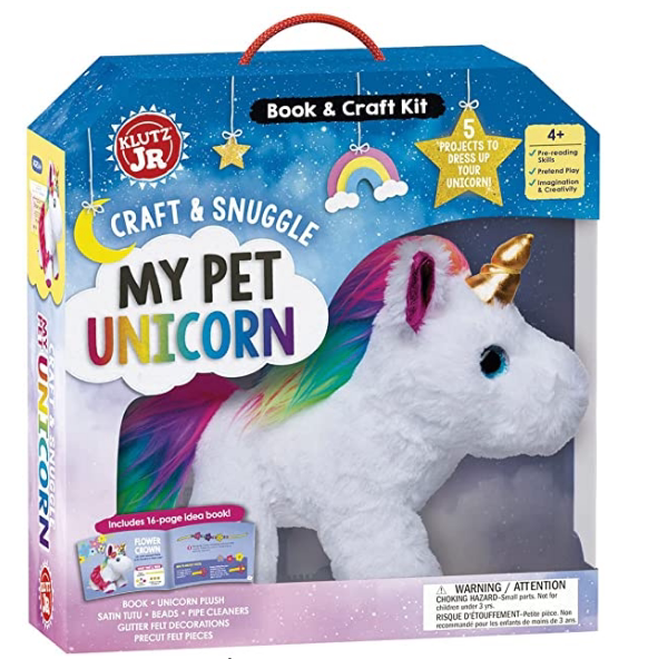 【现货】英文原版 工艺与依偎Craft & Snuggle My Pet Unicorn我的宠物独角兽 独角兽玩具书儿童启蒙动手创造力儿童玩具图画书籍