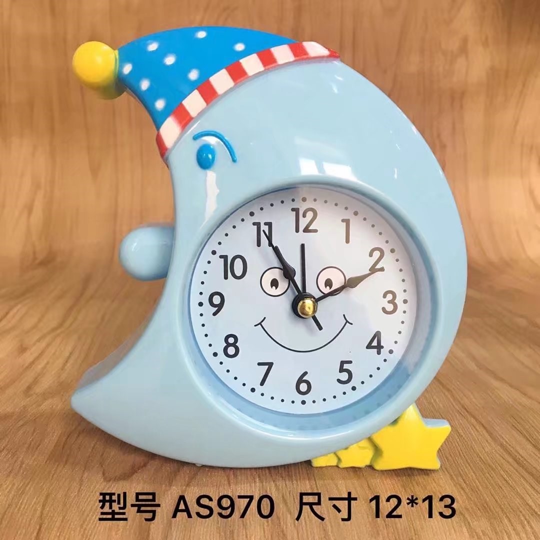 10-14新券可爱儿童专用闹钟创意卧室学生静音床头女男多功能可爱家用时钟表
