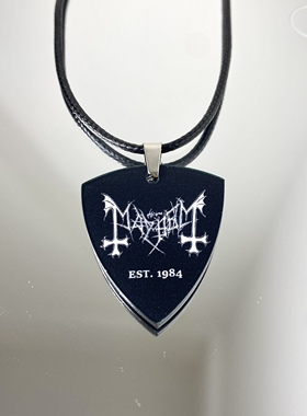 挪威黑金属Mayhem乐队周边吉他拨片项链专辑钥匙扣配饰歌手应援