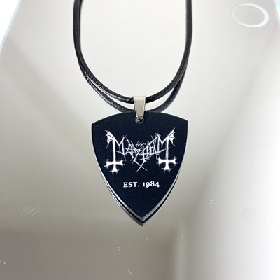 挪威黑金属Mayhem乐队周边吉他拨片项链专辑钥匙扣配饰歌手应援