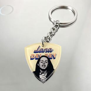 Lana Del Rey打雷姐周边项链专辑封面歌词亚克力吉他拨片配饰挂饰