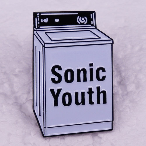 Sonic Youth 噪音摇滚乐队洗衣机造型音乐金属徽章胸针配饰 Pins