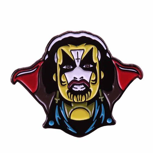 丹麦 Mercyful Fate 乐队 King Diamond 金属徽章胸针配饰