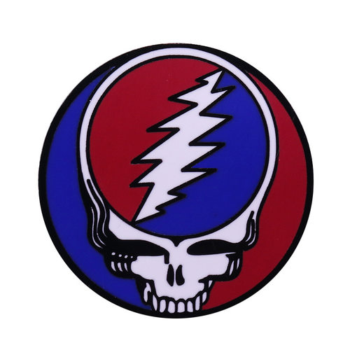 Grateful Dead 感恩而死乐队摇滚骷髅金属徽章胸针配饰