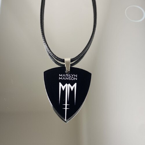 Marilyn Manson玛丽莲曼森摇滚金属项链拨片配饰专辑手机链钥匙扣