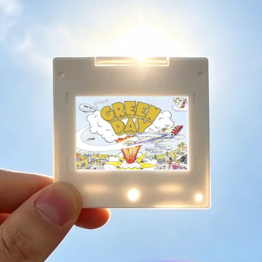 Green Day 绿日乐队周边胶片菲林塑料片夹钥匙扣冰箱贴朋克挂件图片