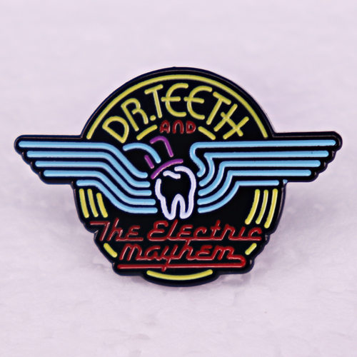 Dr.Teeth and The Electric Mayhem牙齿博士乐队金属徽章胸针配饰