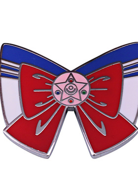 Sailor Moon 美少女战士 水手服蝴蝶结 金属徽章胸针配饰 Pins