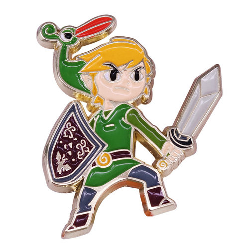 The Legend of Zelda 塞尔达传说林克 金属徽章胸针配饰 Pins