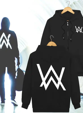 男艾伦沃克alanwalker同款DJ潮faded外套衫衣服卫衣加绒秋冬连帽