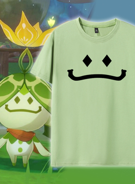 兰纳罗须弥T恤短袖兰那罗同款cos痛衣日系纯棉汗衫兰罗摩衣服绿色