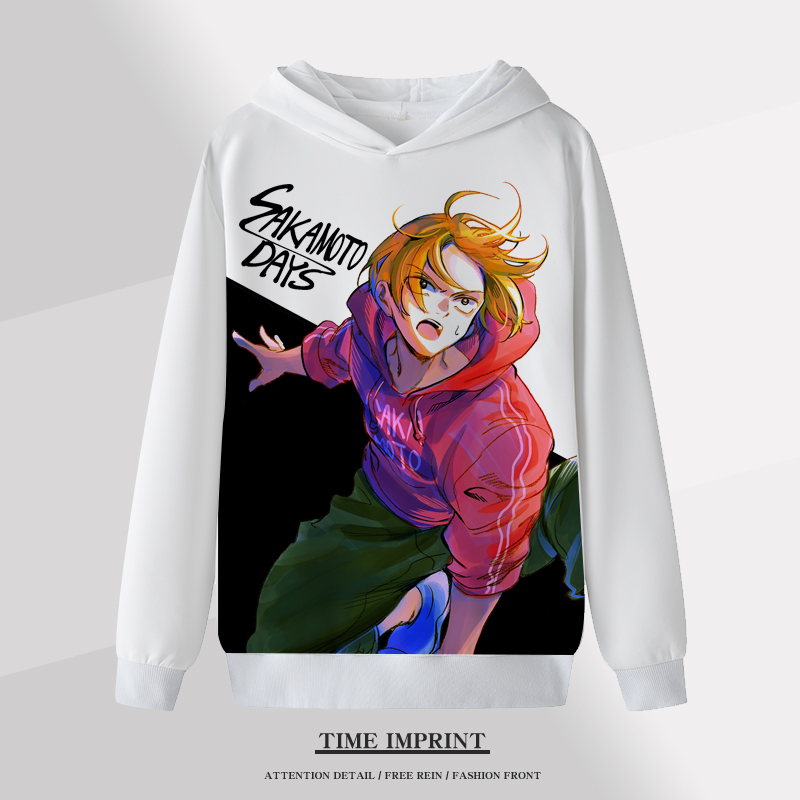 坂本日常卫衣连帽圆领动漫二次元