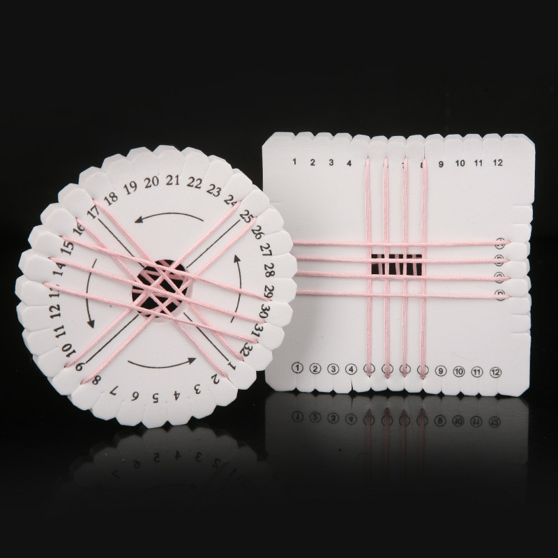 芊雅diy配件材料工具盘编器圆型方形编织绳手链线编绳器盘线器