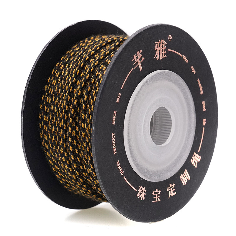 芊雅全新色系定制涤纶包芯棉线棉绳星月金刚108佛珠手串包芯棉绳