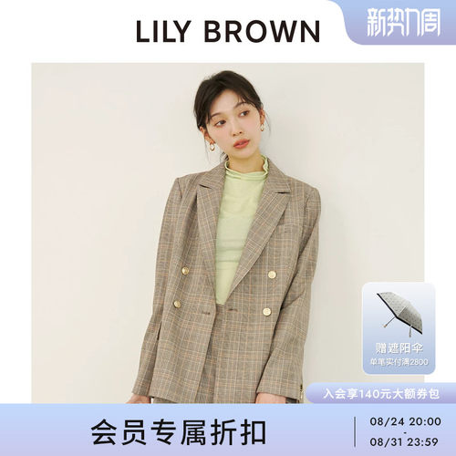 LILYBROWN双排扣翻领西装外套