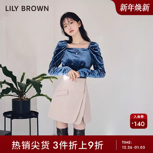 LWFP235099 高腰层次感百搭A字半身裙裤 LILY BROWN秋冬款