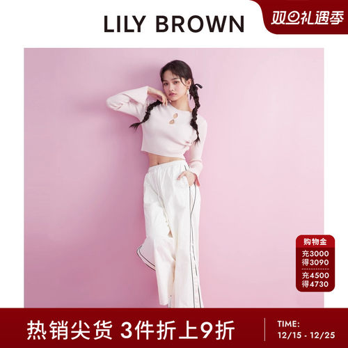 LILYBROWN镂空修身针织打底衫