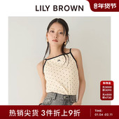 LILY BROWN春夏款 甜美百搭刺绣外穿吊带背心内搭LWCT252102