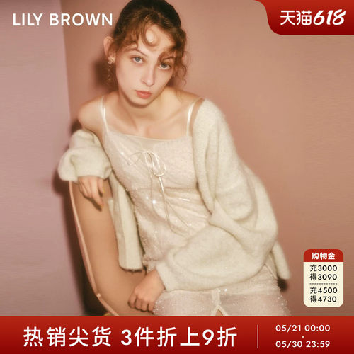 LilyBrown秋冬针织简约针织开衫