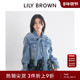 LILY BROWN春夏款 复古休闲系带蝴蝶结牛仔短外套LWFJ251082