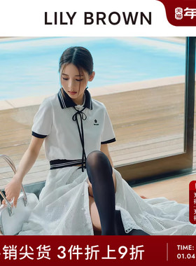 LILY BROWN秋冬款 MARY QUANT学院风百搭POLO衫LWCT244121