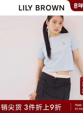 LILY BROWN春夏款 工装风拼接高腰A字短款半身裙LWFS241161