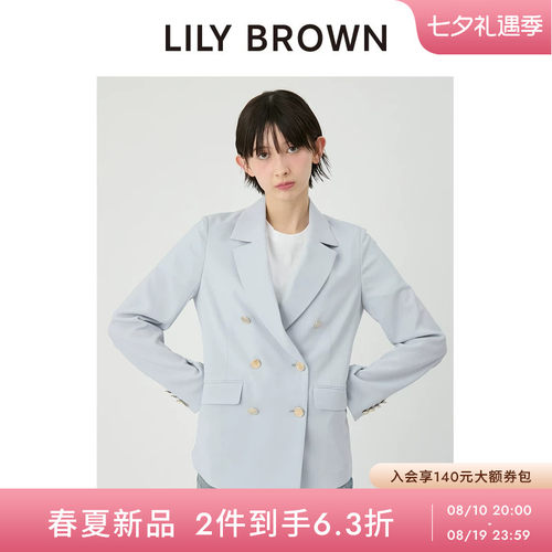 LILYBROWN双排扣纯色西装外套