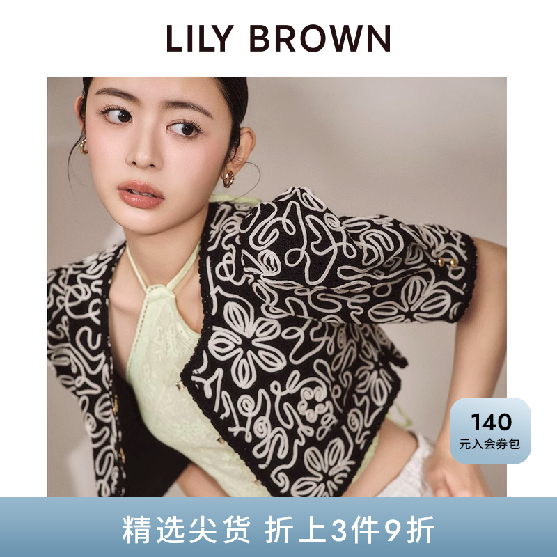 泡泡袖圆领短外套LILYBROWN