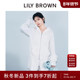 纯色连帽拉链镂空针织开衫 LILY BROWN2025秋冬新品 外套LWNT255139