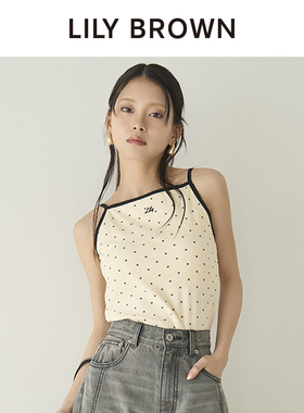 LILY BROWN春夏款甜美百搭刺绣外穿吊带背心内搭LWCT252102