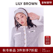 LILY LWND255030 QUANT圆领小香风针织开衫 BROWN2025秋冬新品 MARY