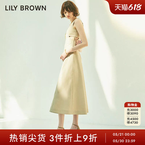 LilyBrown春夏甜酷无袖连衣裙