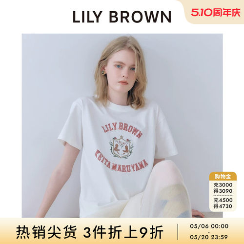 LILYBROWN联名印花短袖T恤