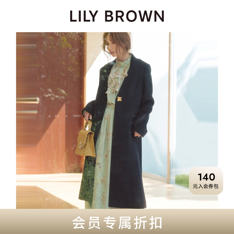 LILYBROWN收腰羊毛呢外套大衣
